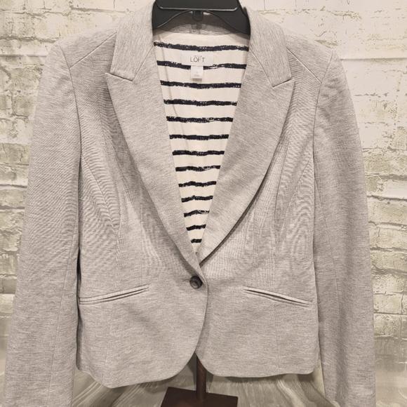 LOFT Jackets & Blazers - Loft Cotton Structured  Blazer